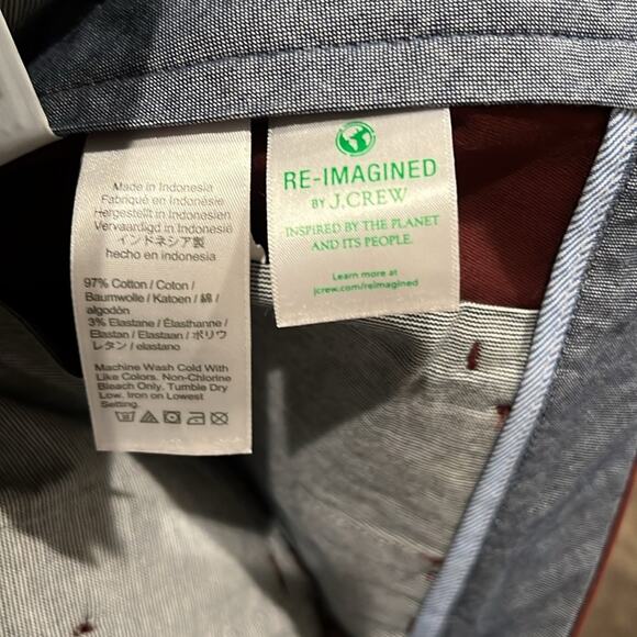 NWT J.Crew Men's 484 Slim Fit Stretch Chino Pant Dusty Purple Size 28x32 - Picture 8 of 9